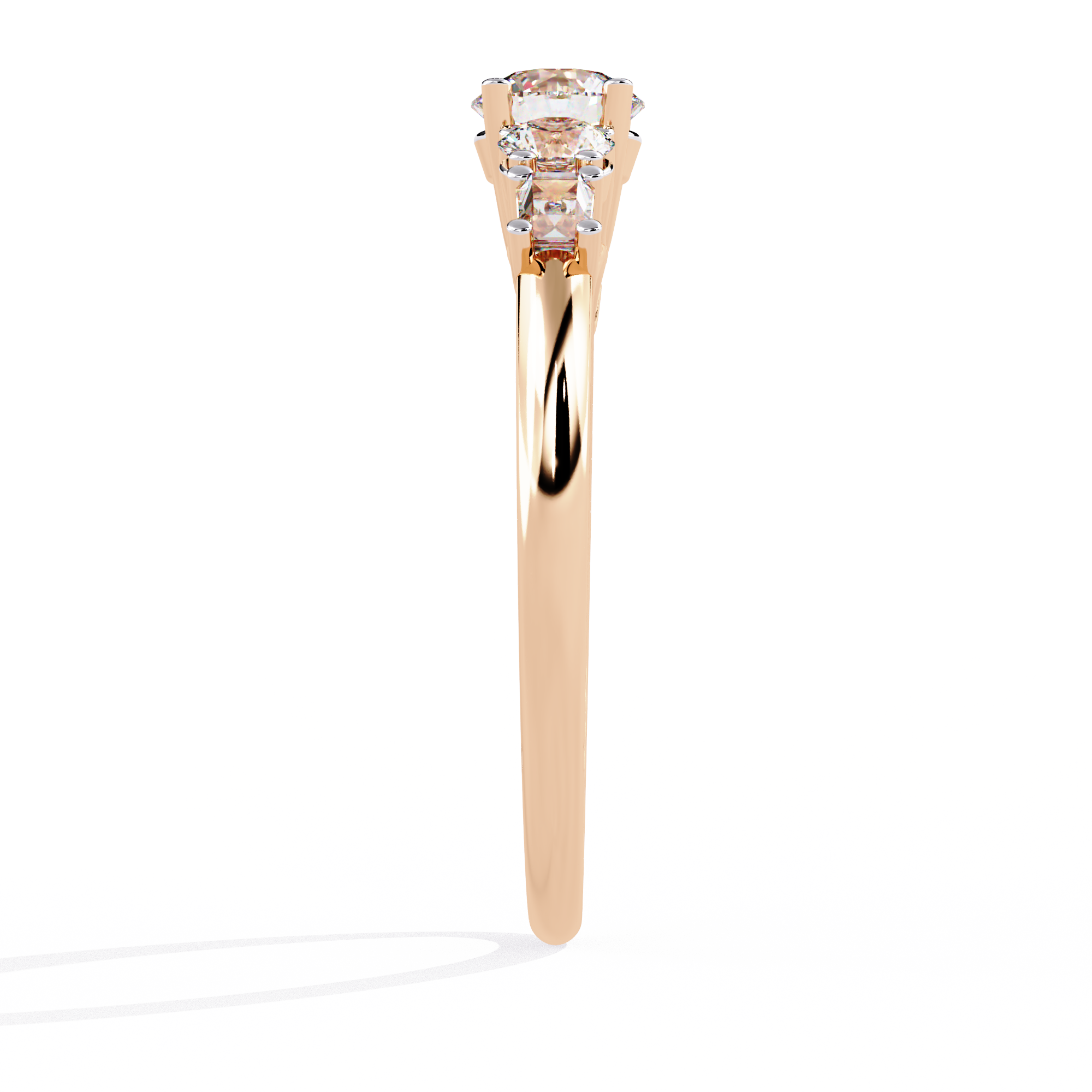 Solitairekart – 0.73 CT Lab Grown Multi-Diamond Ring | 14K Gold